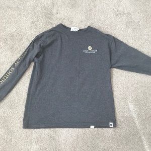 Youth gray simply southern long sleeve shirt
